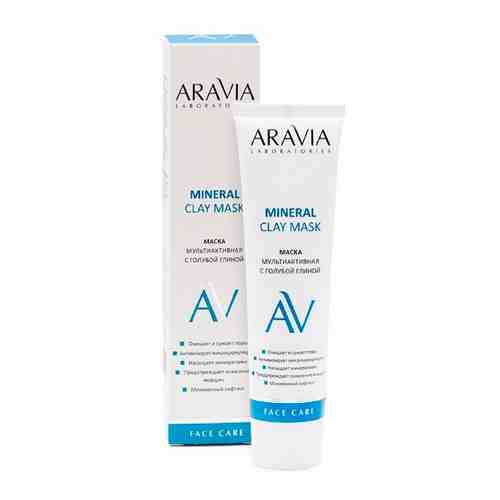 Aravia laboratories маска мультиактивная с голубой глиной mineral clay mask 100 мл