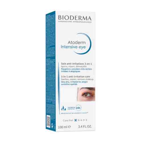 Bioderma Atoderm интенсивный уход 3-в-1 для очищения питания и восстановления сухой атопичной и чувствительной кожи век 100 мл