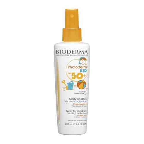 Bioderma Photoderm кид спрей SPF 50+ солнцезащитный детский для лица и тела 200 мл