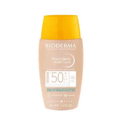 Bioderma photoderm nude touch mineral флюид солнцезащитный с тоном мин фильтры spf 50+ 40 мл/очень светлый оттенок/