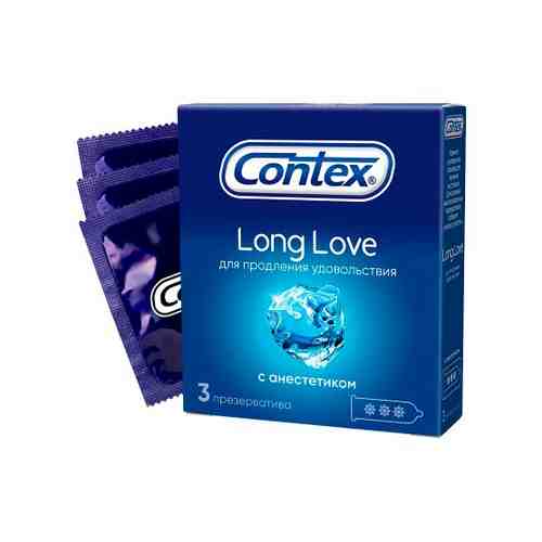 Contex презерватив long love продлевающие с анестетиком 3 шт.