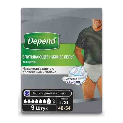 Depend впитывающее нижнее белье для мужчин l/xl 9 шт.