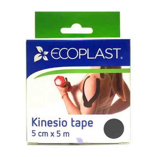 Ecoplast кинезио тейп 5 смх5 м черный