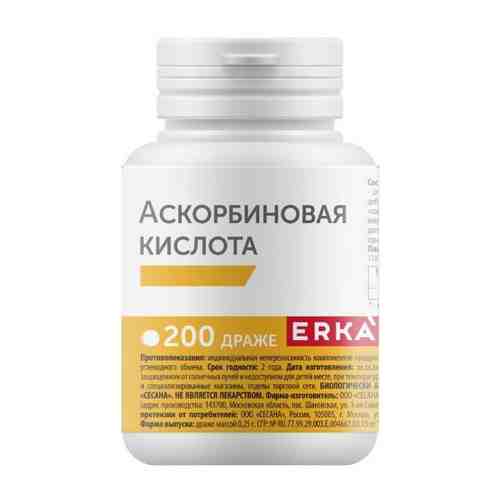 Erkapharm аскорбиновая кислота сесана 200 шт. драже массой 0,25 г