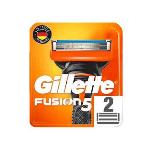 Gillette fusion сменные кассеты для бритья 2 шт.