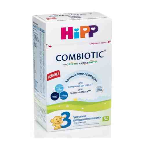 Hipp 3 combiotic смесь молочная частично адаптированная сухая 600 гр/коробка/