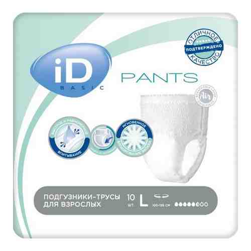 Id pants basic трусы для взрослых размер м 10 шт.