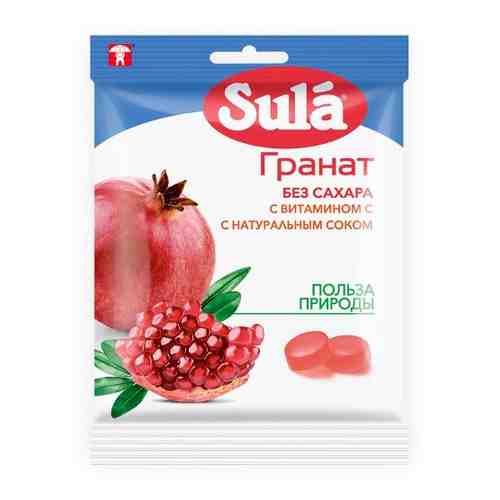 Леденцы лекарственные sula б/сахара 60 гр/гранат/