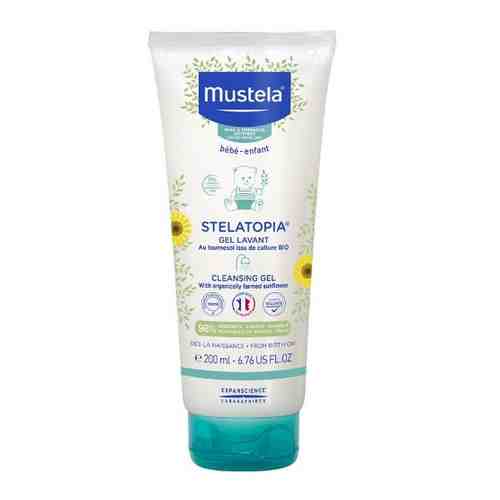 Mustela stelatopia очищающий гель для купания 200 мл