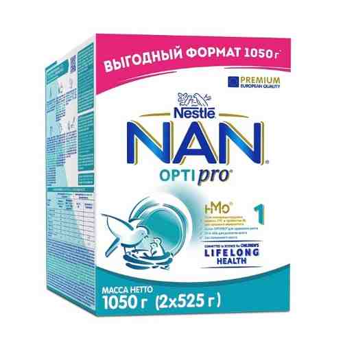 Nan 1 optipro с олигосахаридами 2fl смесь сухая для детей с рождения 1050 гр