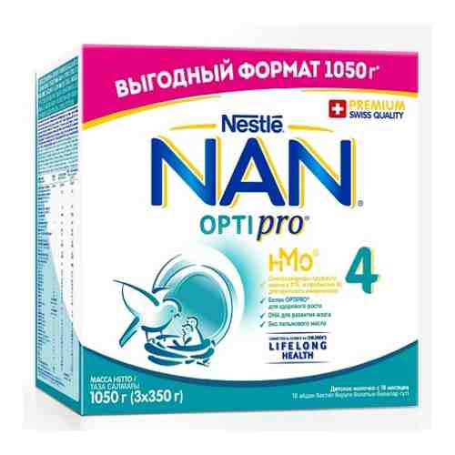 Nan 4 optipro напиток молочный сухой для детей с 18 мес 1050 гр