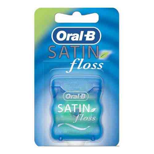 Oral-b зубная нить satin floss мятная 25 м