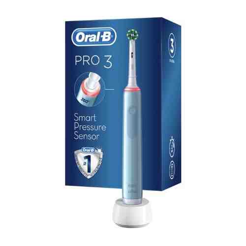 Oral-b зубная щетка электрическая pro 3/d5055133/ с сменной насадкой cross action/голубая