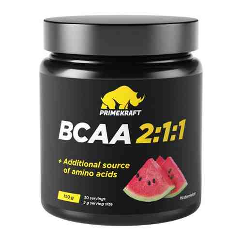 Prime kraft bcaa 2:1:1 со вкусом арбуз 150 гр/банка