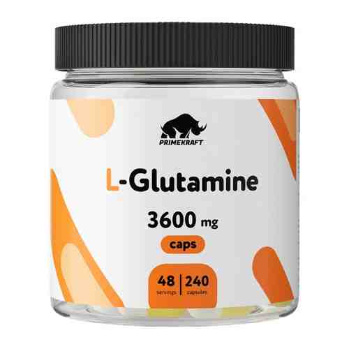 Prime kraft l-glutamine caps 240 шт. капсулы массой 720 мг