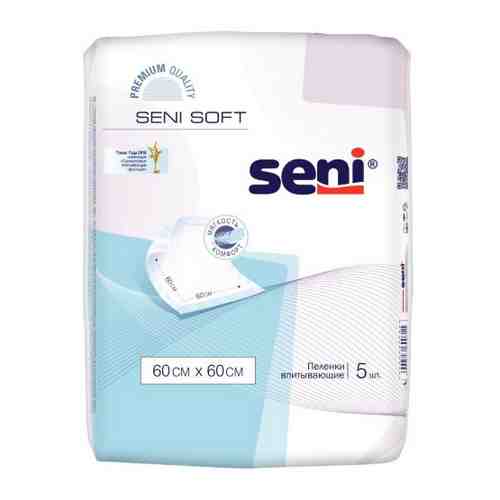 Seni soft пеленки гигиенические 60x60 cм 5 шт.