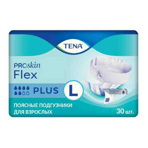 Tena flex plus подгузники для взрослых m обхват талии/бедер до 102 см 30 шт.