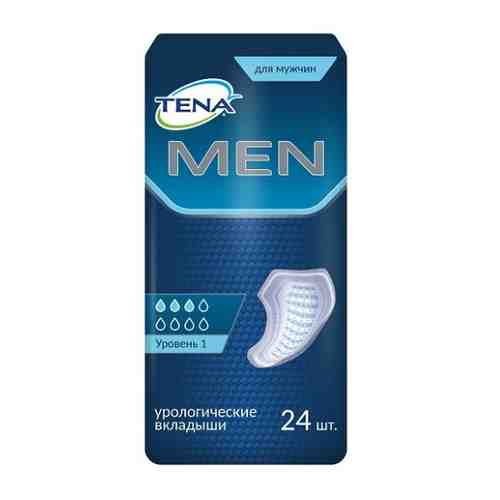 Tena men level 1 прокладки впитывающие для страдающих недержанием 24 шт.