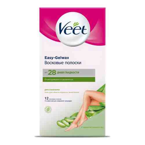 Veet восковые полоски для сухой кожи 12 шт.